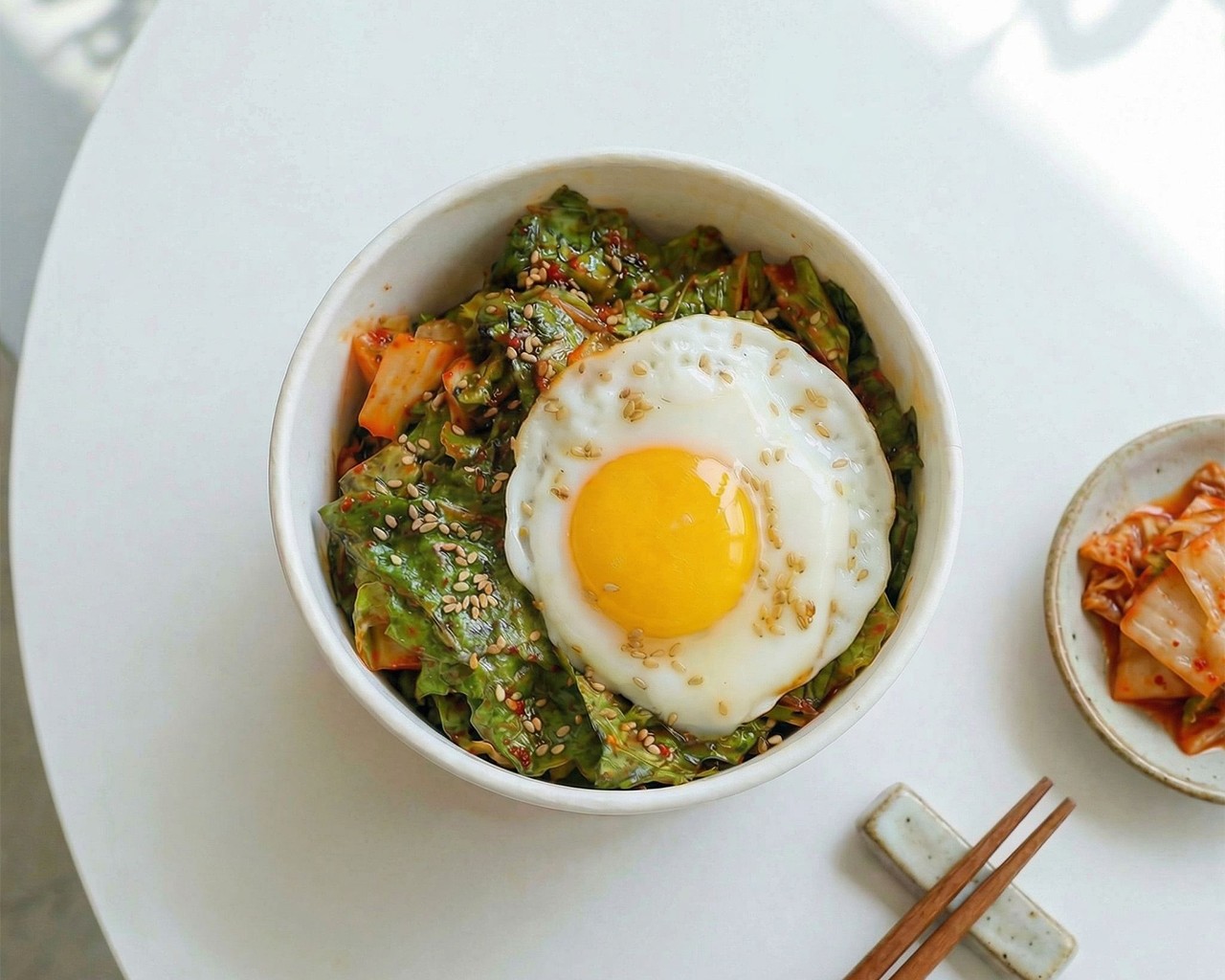 얼갈이비빔밥 이미지